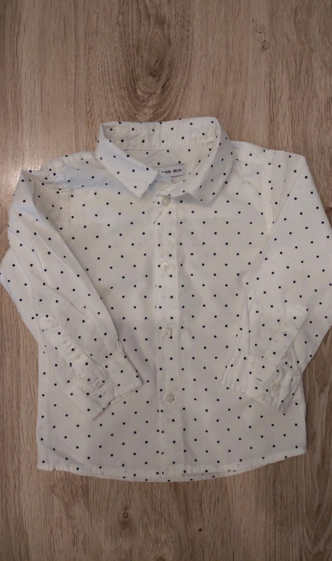 Koszula biała z motywem gwiazd Reserved rozmiar 80
