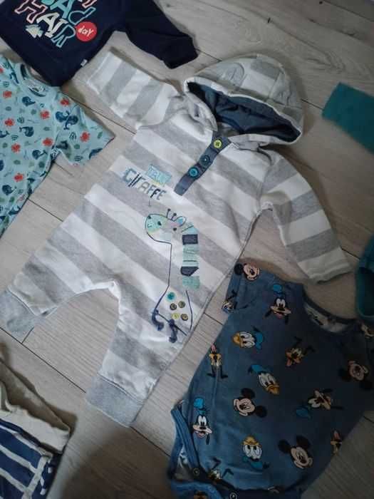 Zestaw ciuszków dla chłopca rozm. 62 Disney Cocodrollo H&M paka