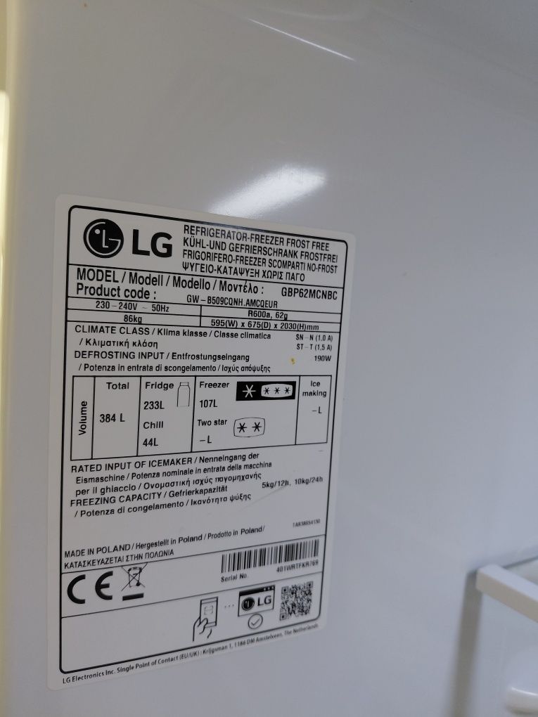 Frigorifico LG combinado