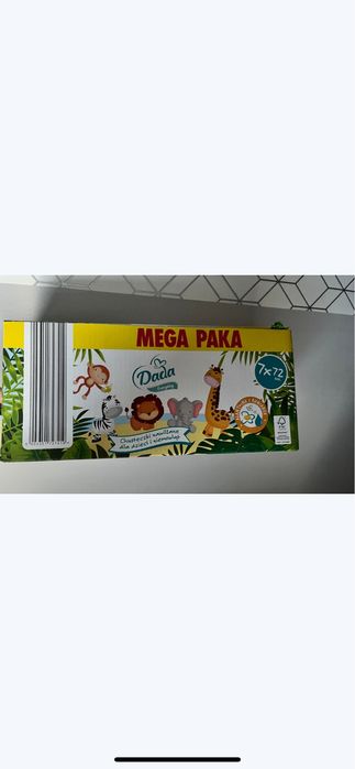 Mega paka zielone chusteczki dada 7 pacxek karton