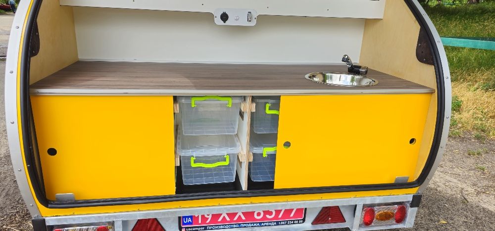 Teardrop кемпер Uacamper — суперлегкий! Категорія В, 410 кг дім на кол