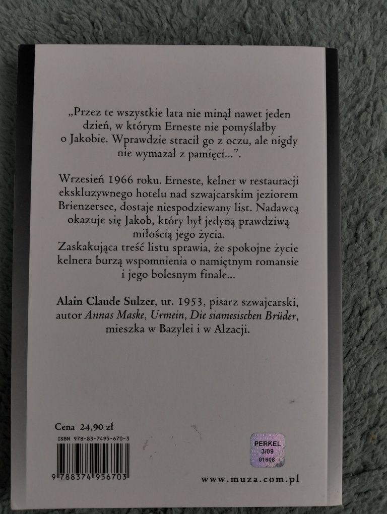 "Kelner doskonały" Alain Claude Sulzer