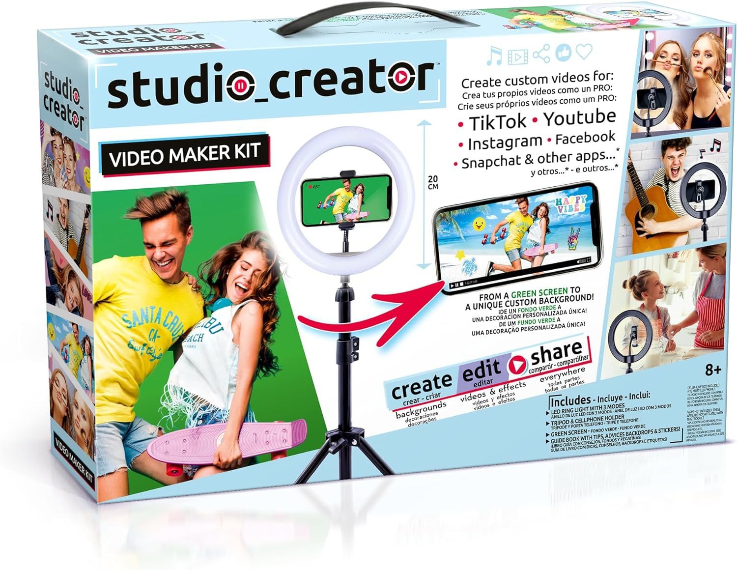Studio Creator anel luz Video Maker Kit