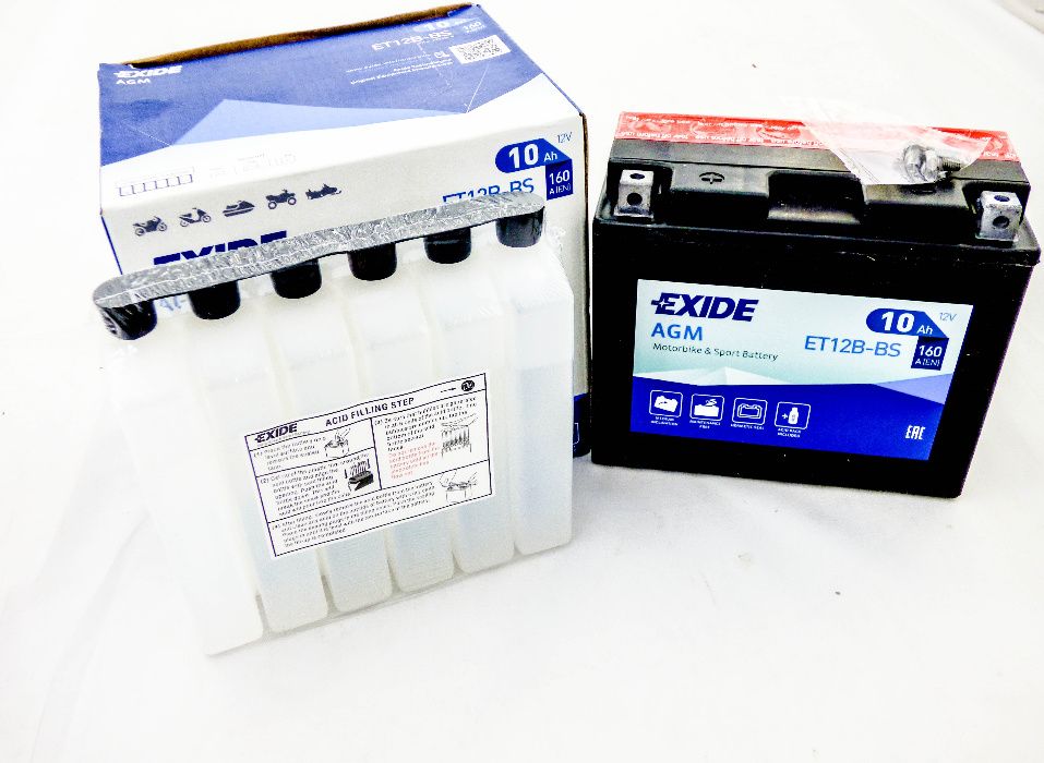 AKUMULATOR EXIDE 12V 10AH 160A L+ AGM ET12B-BS Akumulatory Warszawa