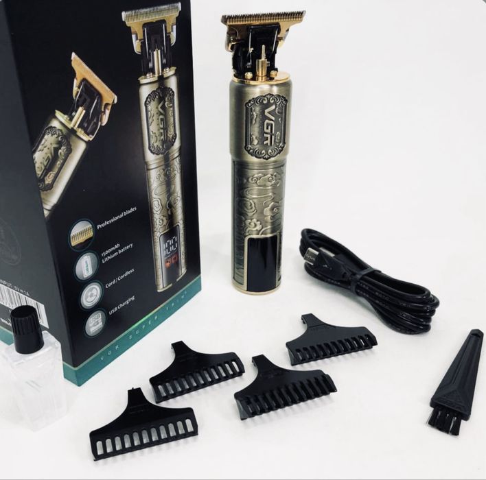 Бездротовий триммер VGR V-073 для волосся й бороди, топ якість PRO MAX