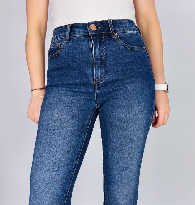 Jeansy bootcut z wysokim stanem S 36