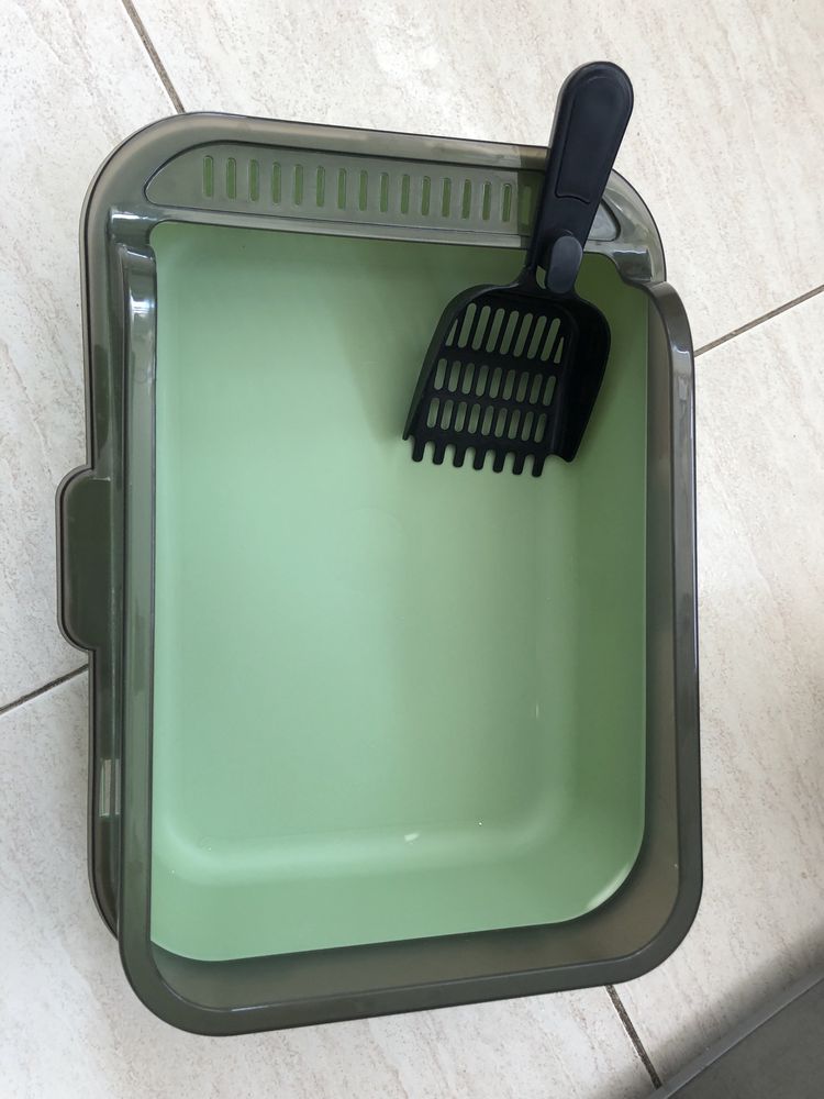Caixa de areia para gato com pá