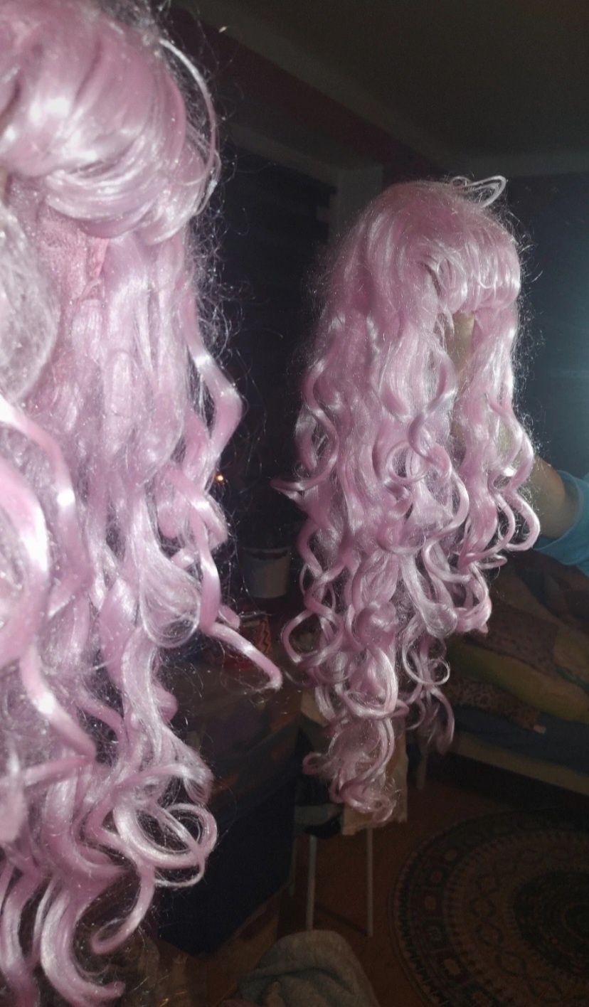 Peruka Wig różowy anime roz.uniwersalny