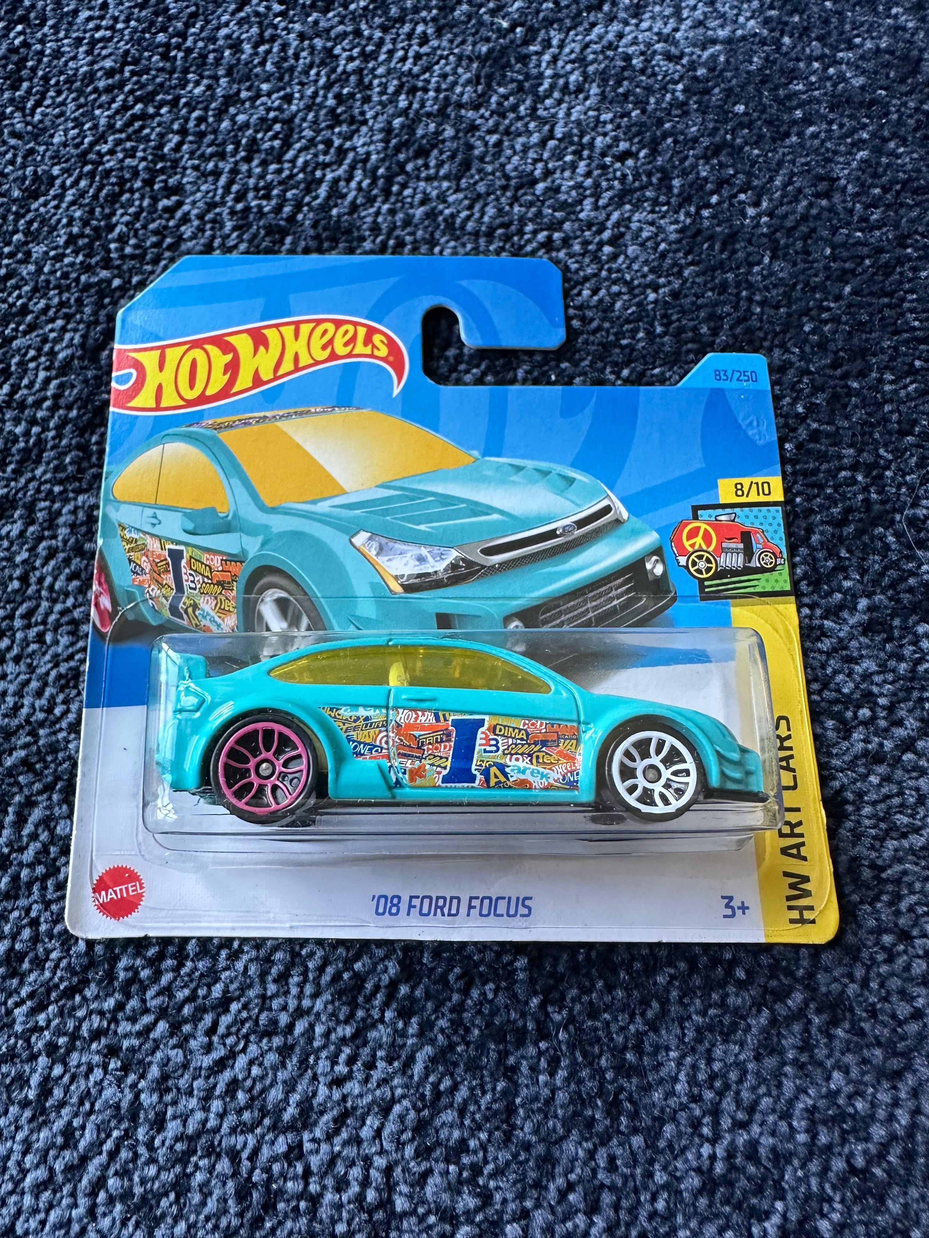hot wheels 08 ford focus turkusowy