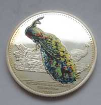 D Wy M380, 5 dolarów Palau 2009 moneta duża - paw starocie