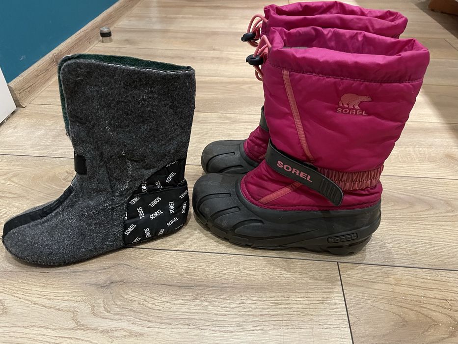 Zimowe buty sorel 35 śniegowce