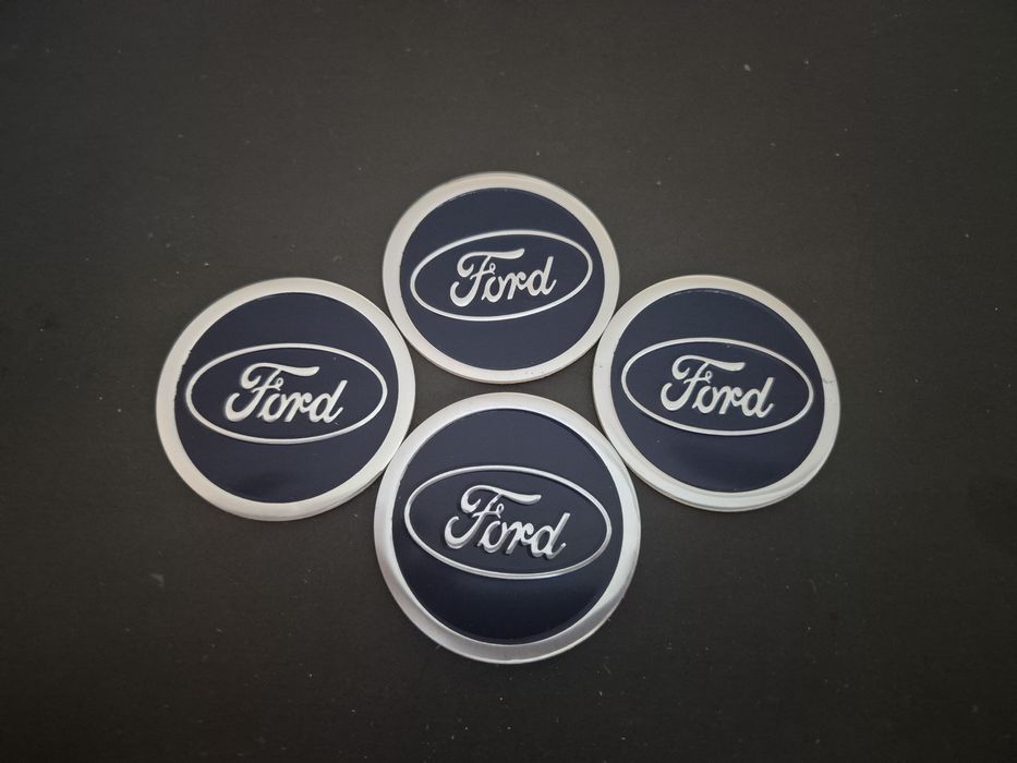 naklejki w alu felgi I na kołpaki  do Forda  Granatowe średnica 59mm