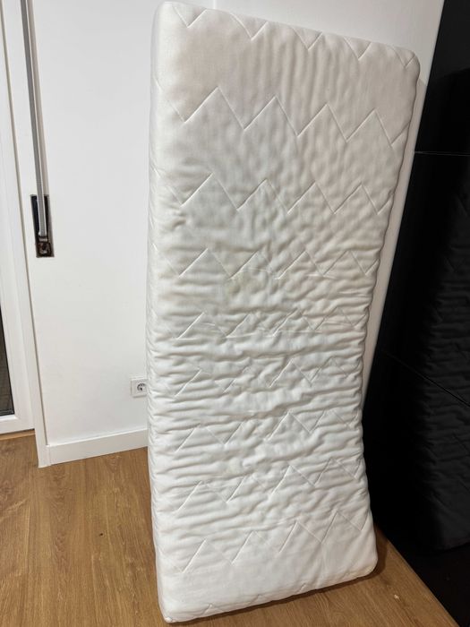Colchão de espuma para cama de criança, branco, 1,60 x 70 x 10