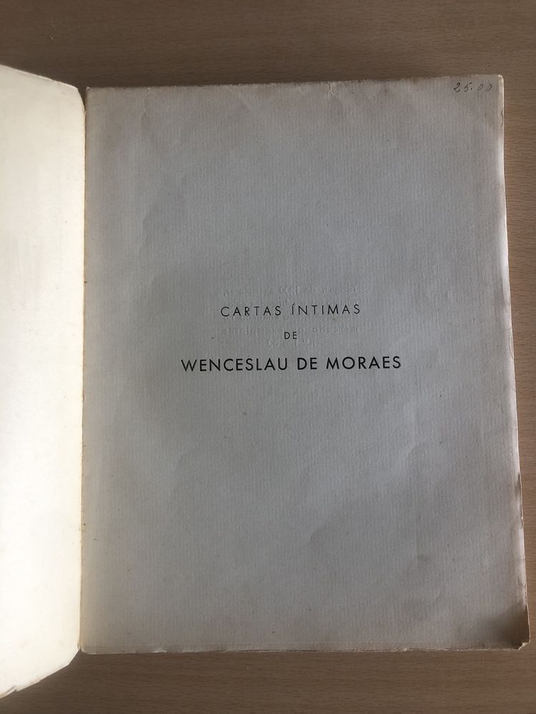 Wenceslau de Moraes - Cartas Íntimas