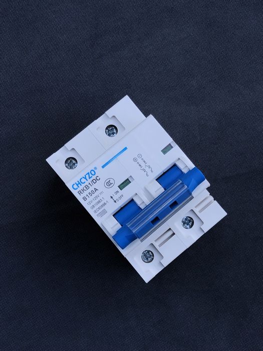 Автомат постійного струму 150А 12-125V RKB1 DC
двополюсний CHCYZO