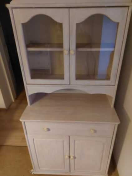 Bielony kredens sosnowy Shabby Chic