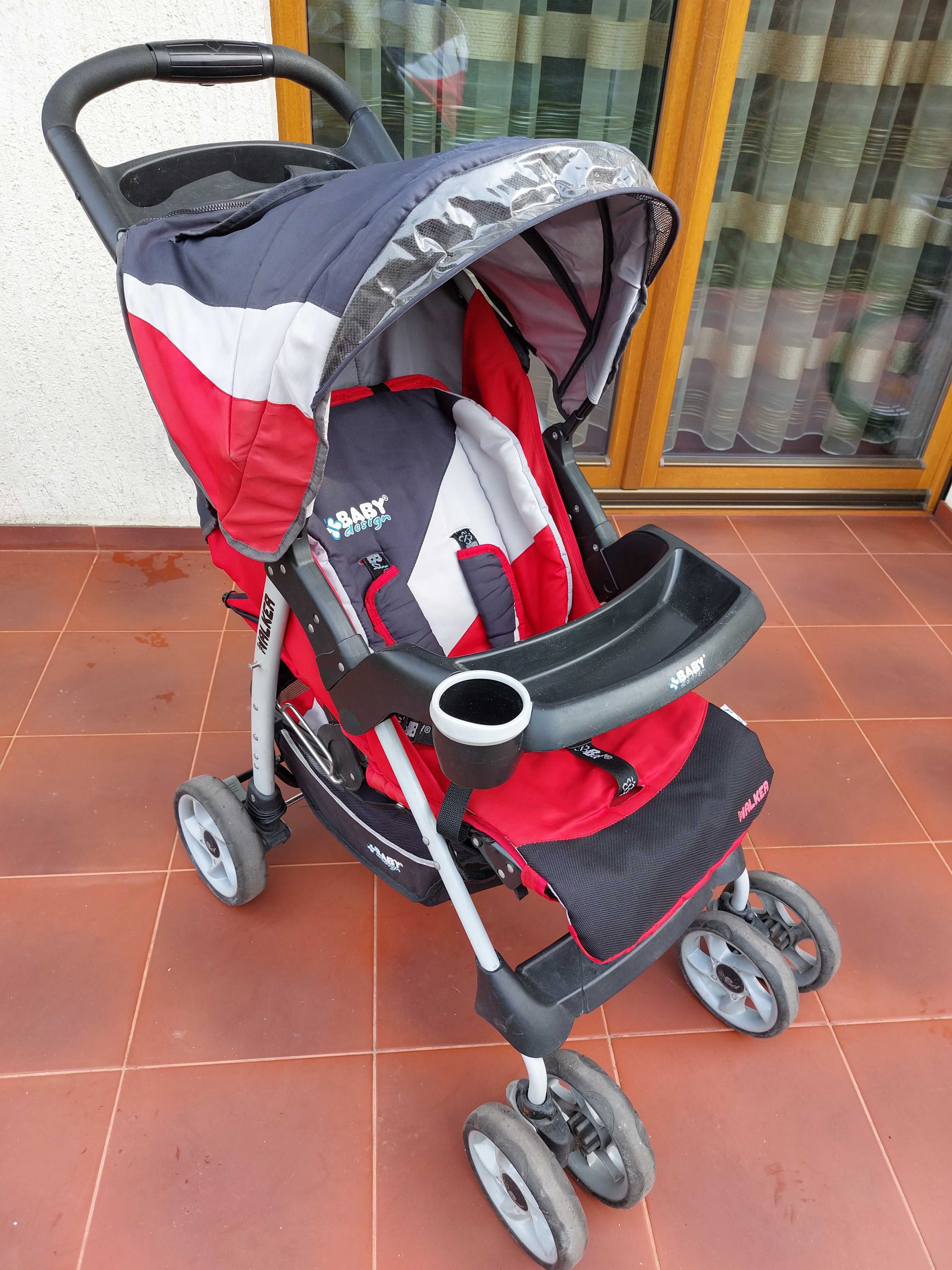 Wózek Baby Design Walker + parasolka + ochraniacz