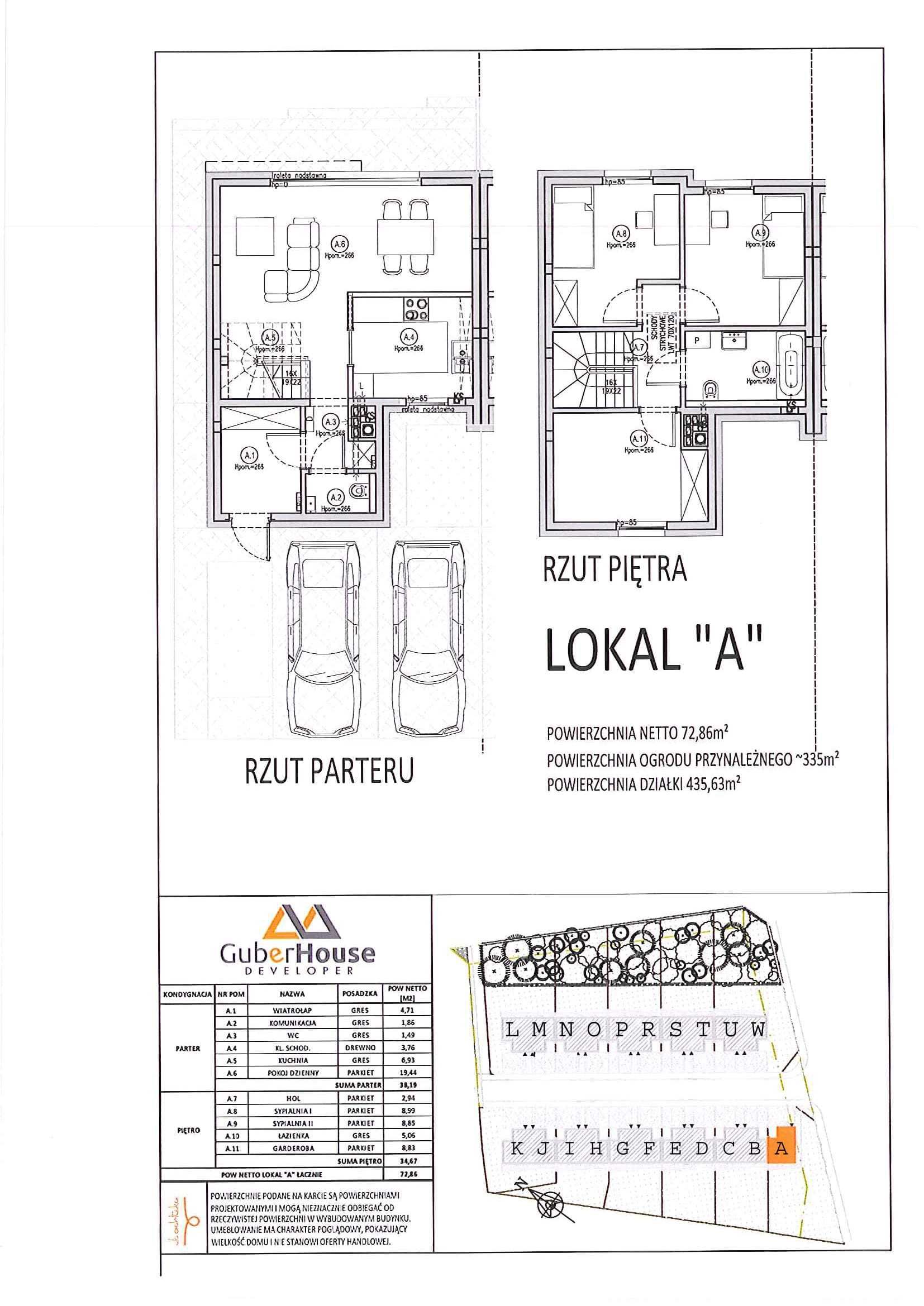 DOMY Z LASEM - na sprzedaż Mosina BUKOWA 74 mkw