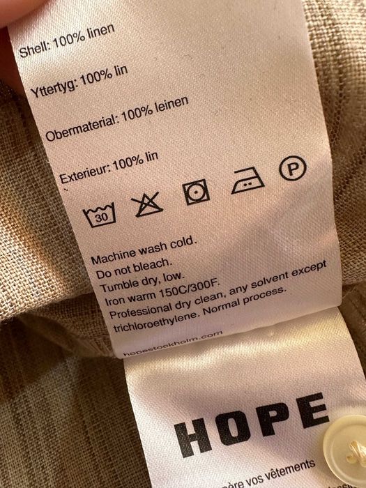 Hope Pinch Dress sukienka tunika koszula lniana unisex linen paski len