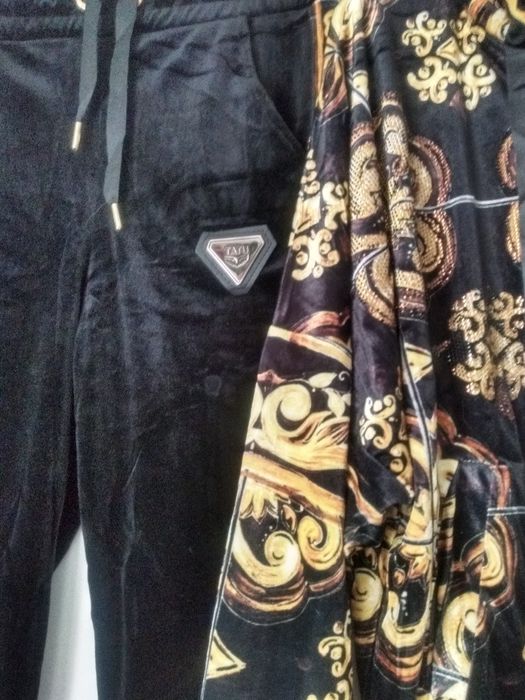 TATU FASHION! Nowy dres welurowy z kapturem S