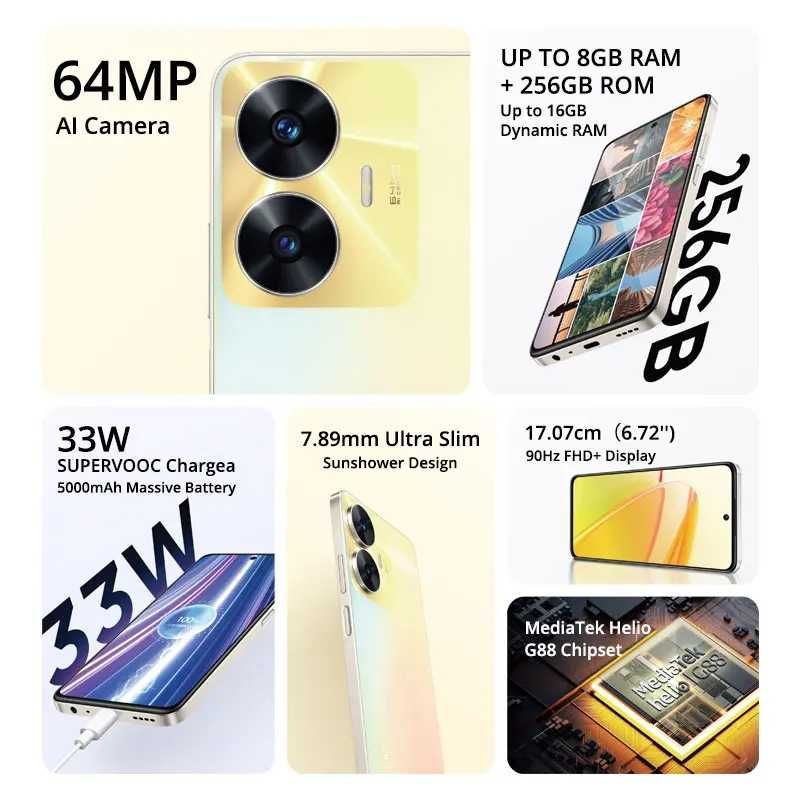 Realme C55 пам'ять 6-128