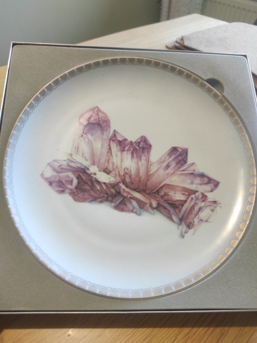 Patera Furstenberg unikat 60 talerz kolekcjonerski ametyst porcelana