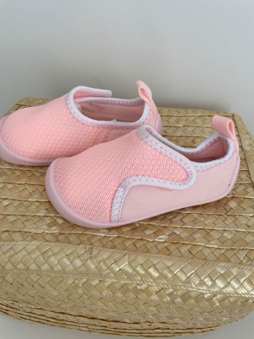 Slipper 100 pink white
