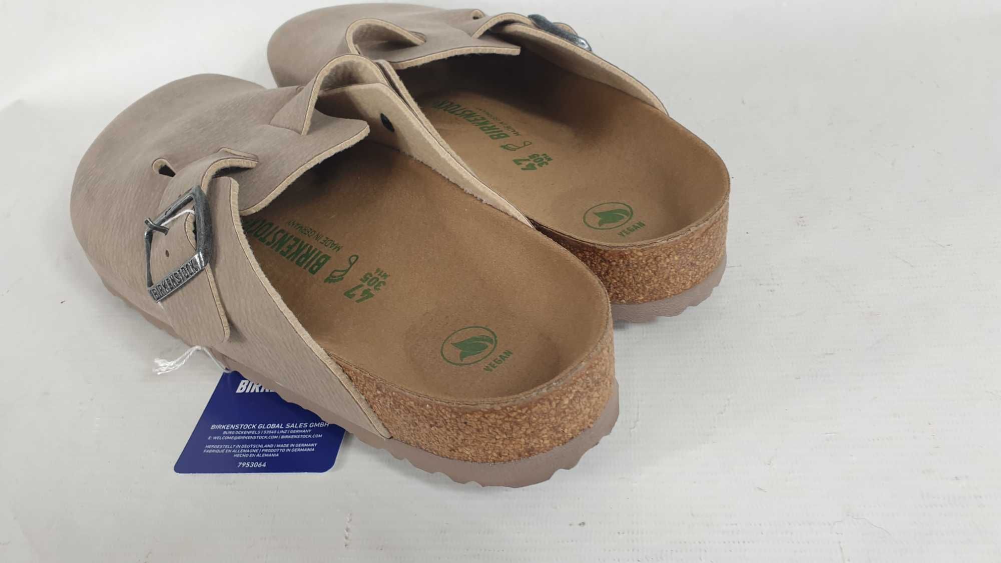 Birkenstock Boston Taupe klapki skórzane  47