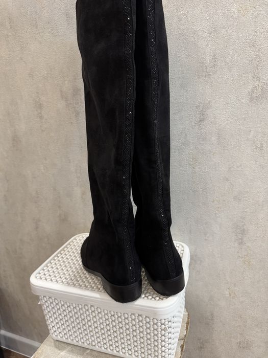 Замшеві високі чоботи, р. 39