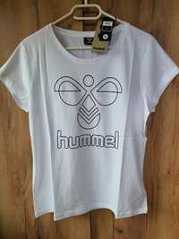 Koszulka bawełniana T-shirt damska Hummel, rozmiar L, nowa z metką. Wy