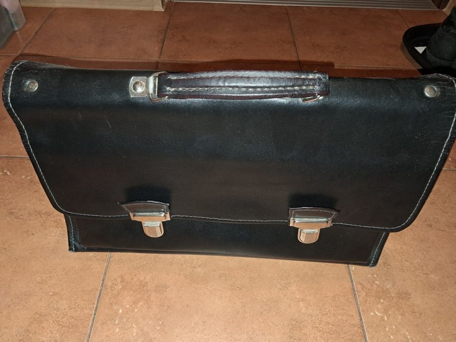 Teczka dzielnicowego ze skóry naturalnej