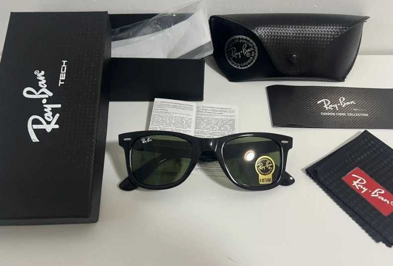 Black/Green Wayfarer Sunglasses Ray-Ban
