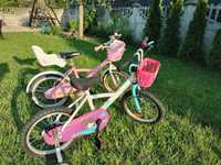 2 Rowerki b'twin 16" dla bliźniaczek rowerek dla dziecka