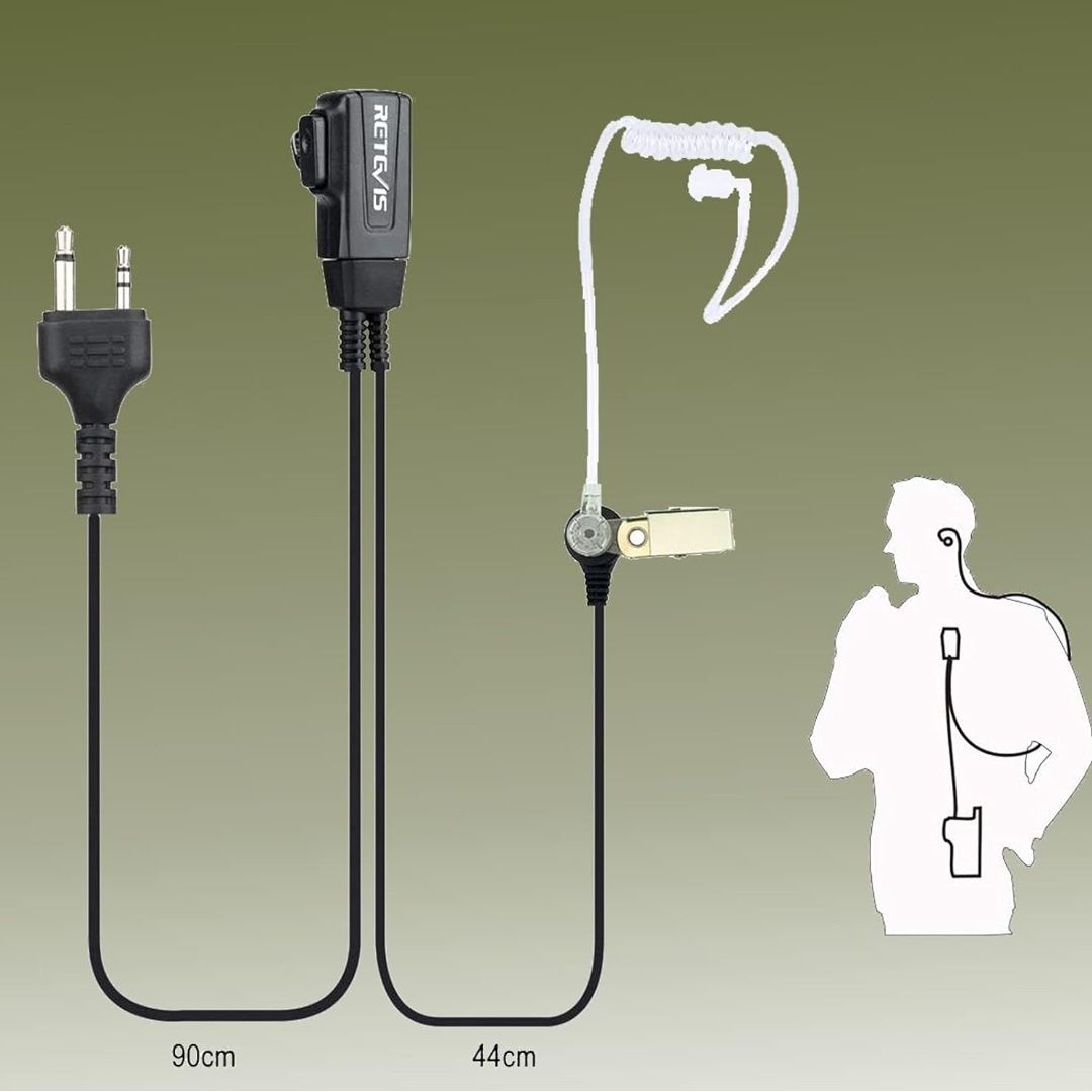 Retevis Słuchawka Walkie Talkie z mikrofonem