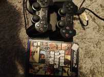 PS 2  com dois comandos mais GTA San andreas