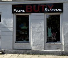 Szyld, tablica, baner reklamowy, neon diody LED Polskie Buty skórzane