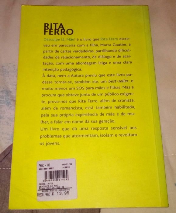 Livro - Desculpe Lá, Mãe!, de Rita Ferro