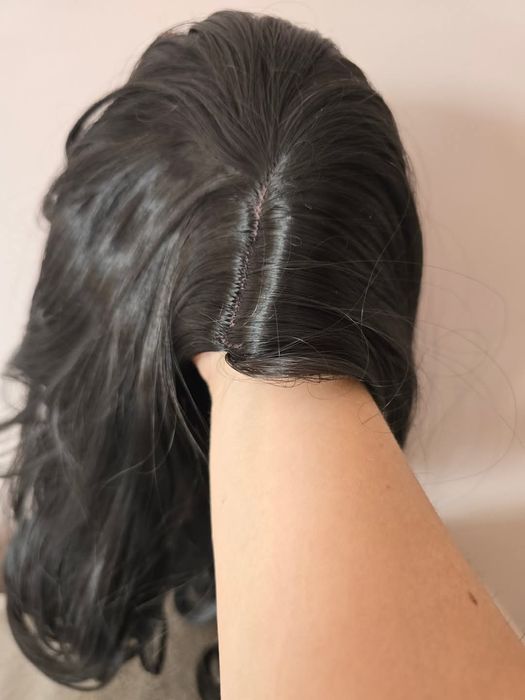 CZARNA długa peruka