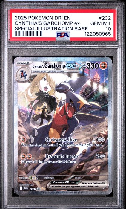 Karta Pokémon Cynthia’s Garchomp 232 PSA 10 Destined Rivals
