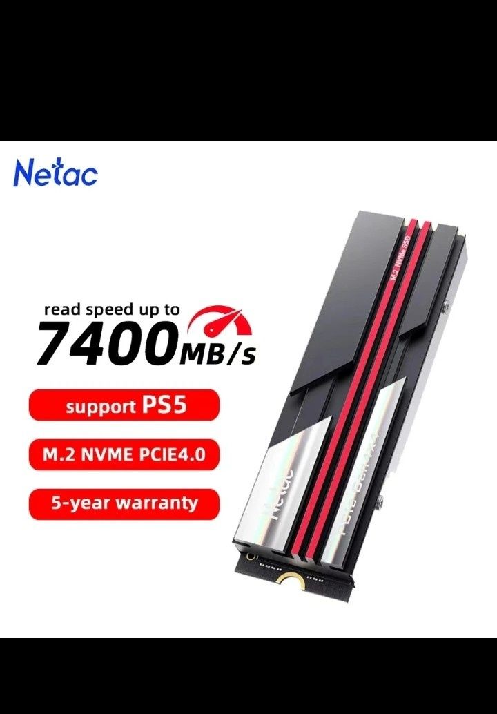 Netac NV7000 (2TB) PCIe4.0 M.2 2280 DRAM Cache (7200 МБ/с)