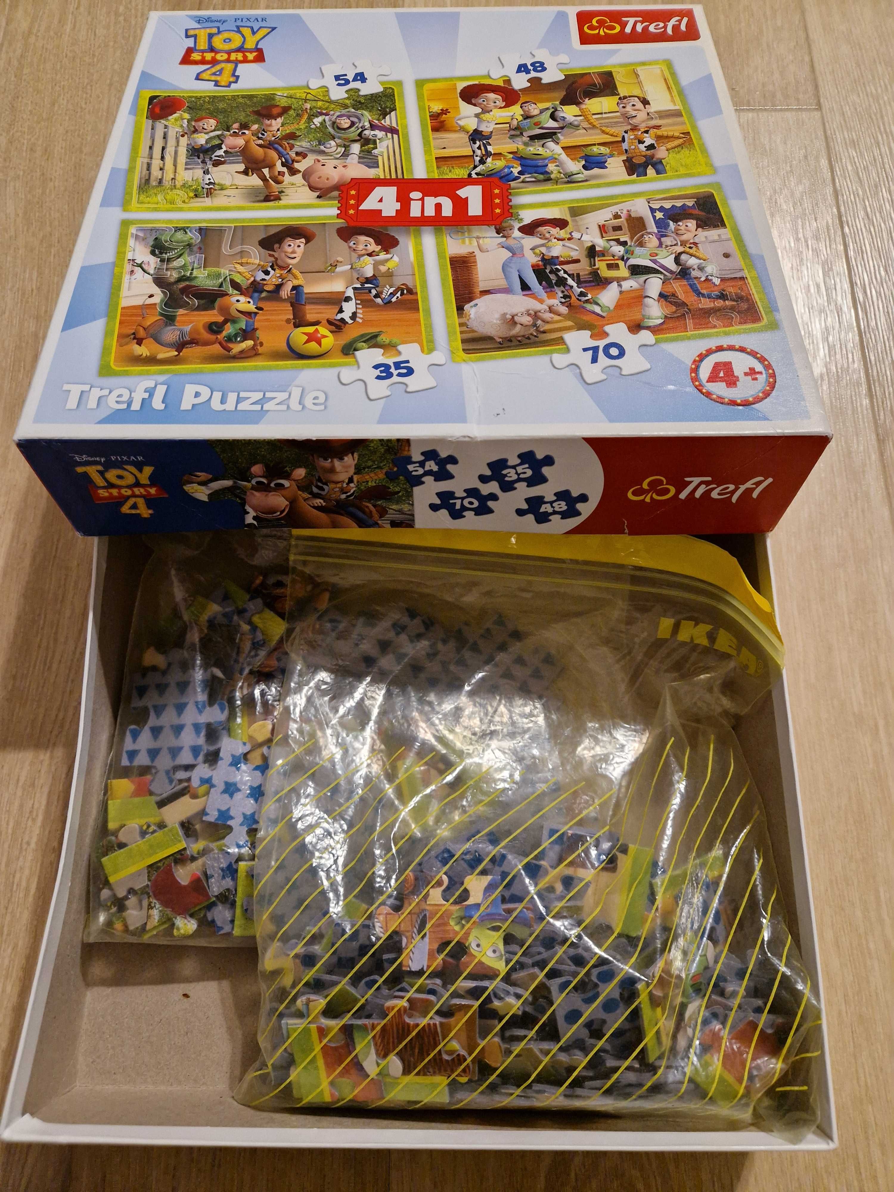 Puzzle trefl 4+, Toy story 4w1