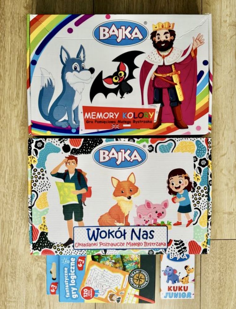 Gry logiczne, układanki, memory Czuczu, Bajka nowe