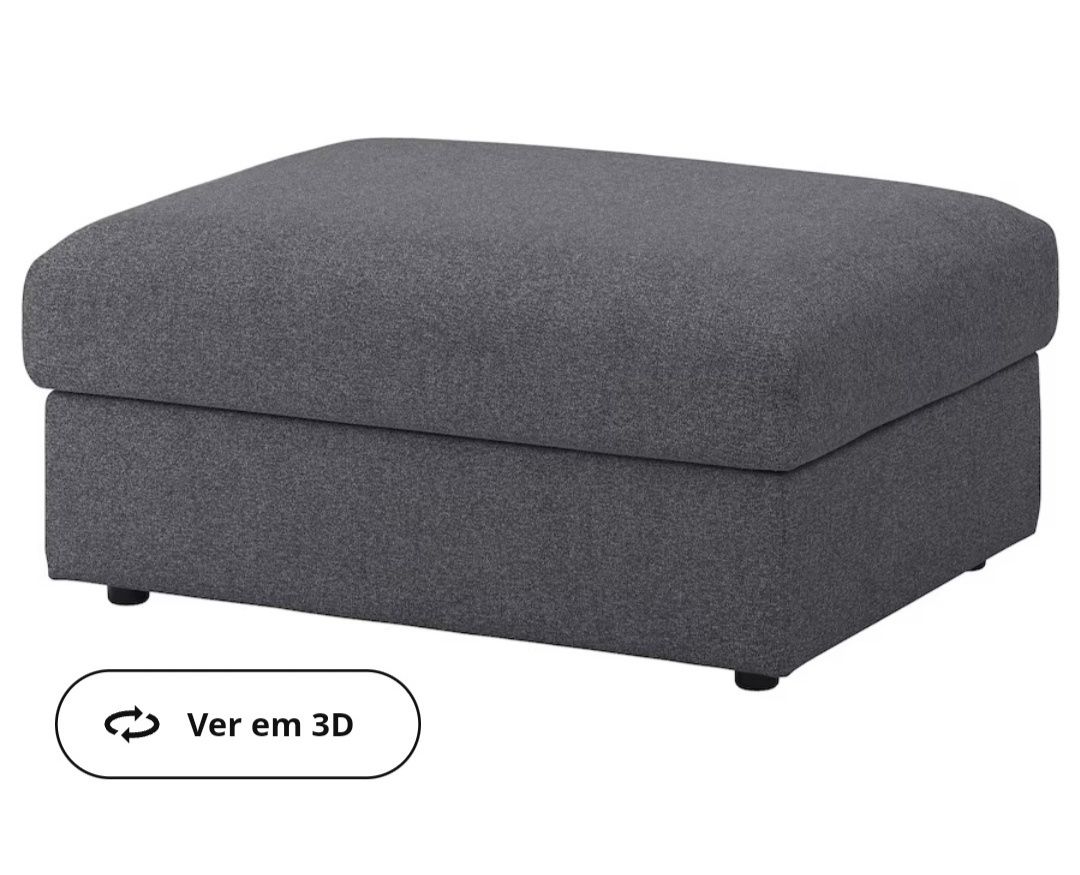 Sofá Vimle 3L IKEA + Repousa Pés