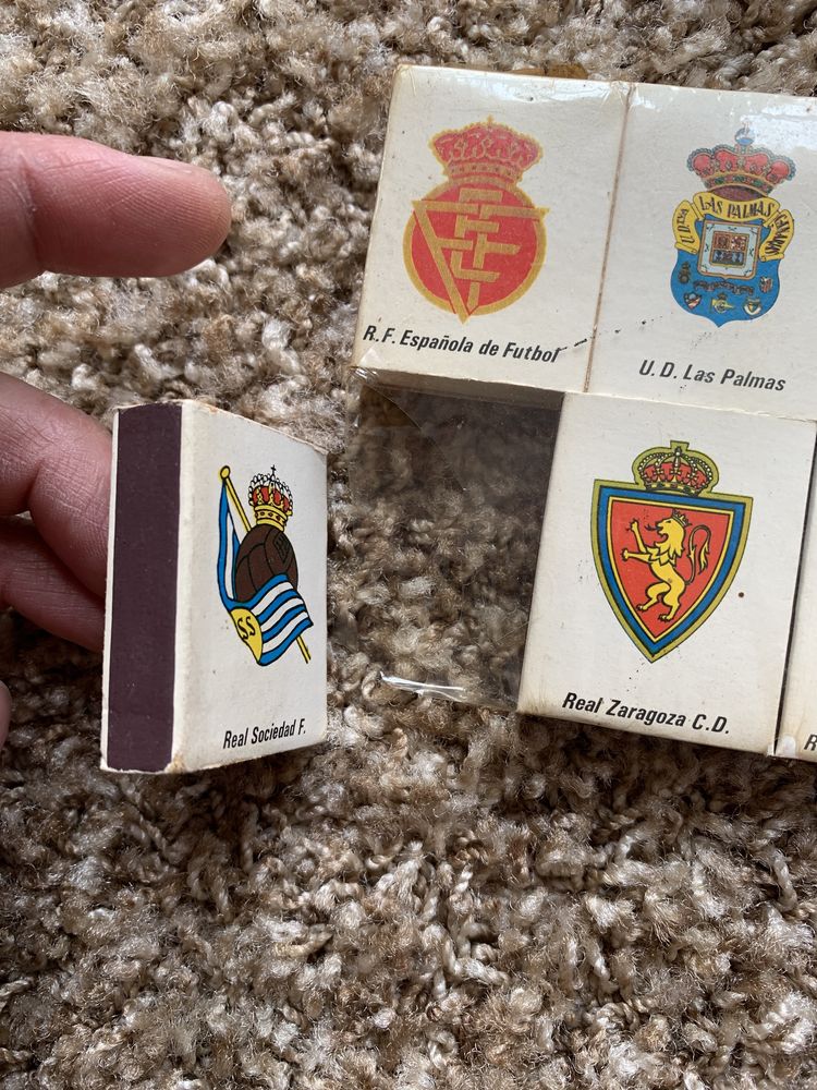 Caixas de fosforos antigos da Liga espanhola 1981/82