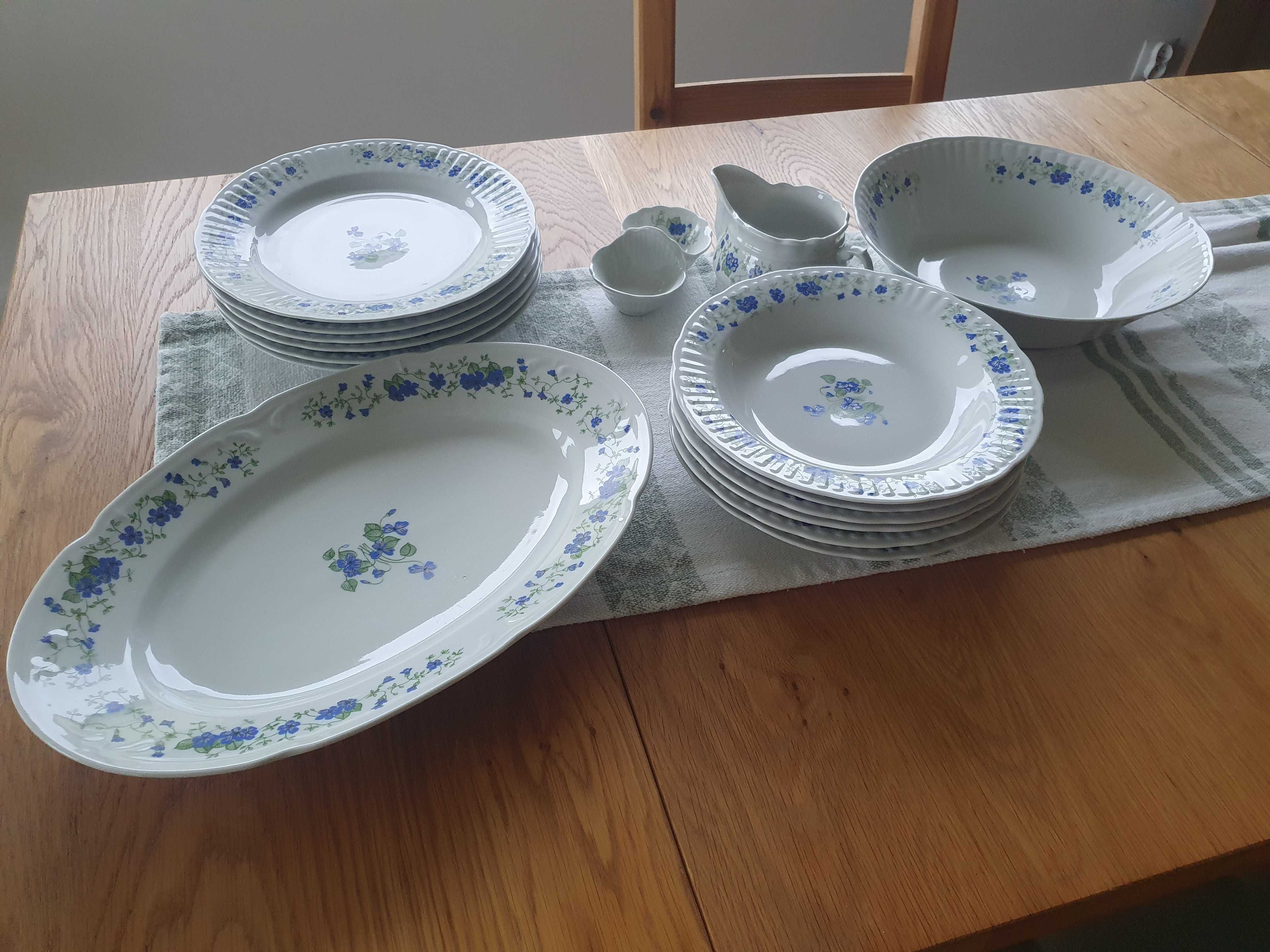 Zastawa obiadowa dla 6 osób Porcelana Włocławek