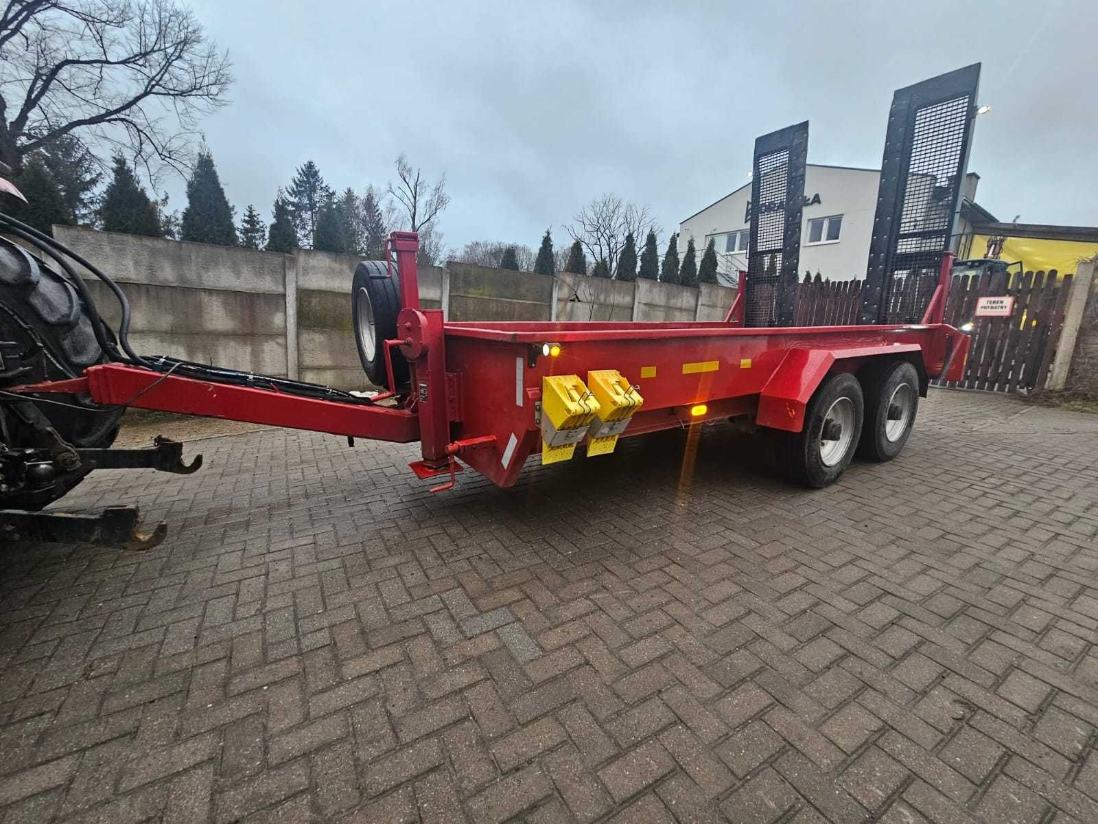 tandem niskopodwoziowy zarejestrowany przyczepa niskopodwoziowa laweta