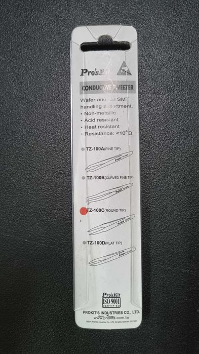 Pinça Pro'sKit TZ-100C ESD