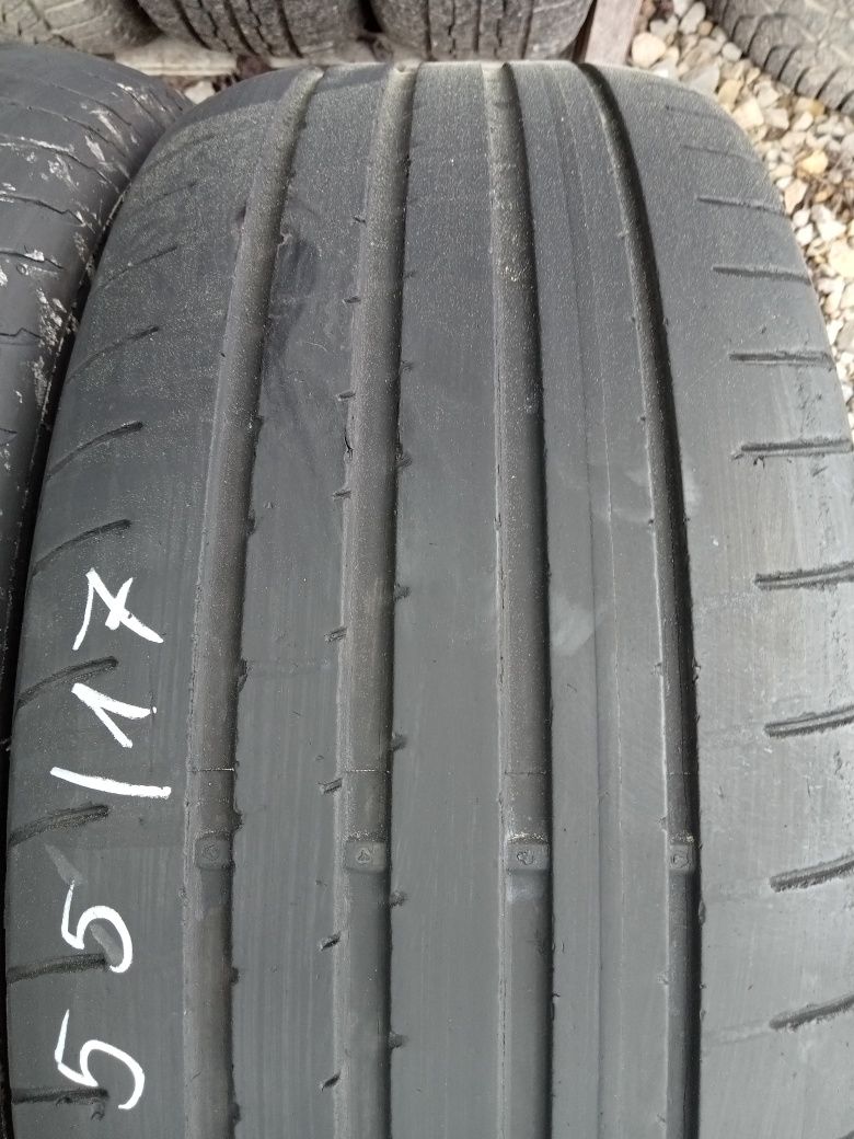 2x Opony Używane Letnie 225/55R17 Goodyear