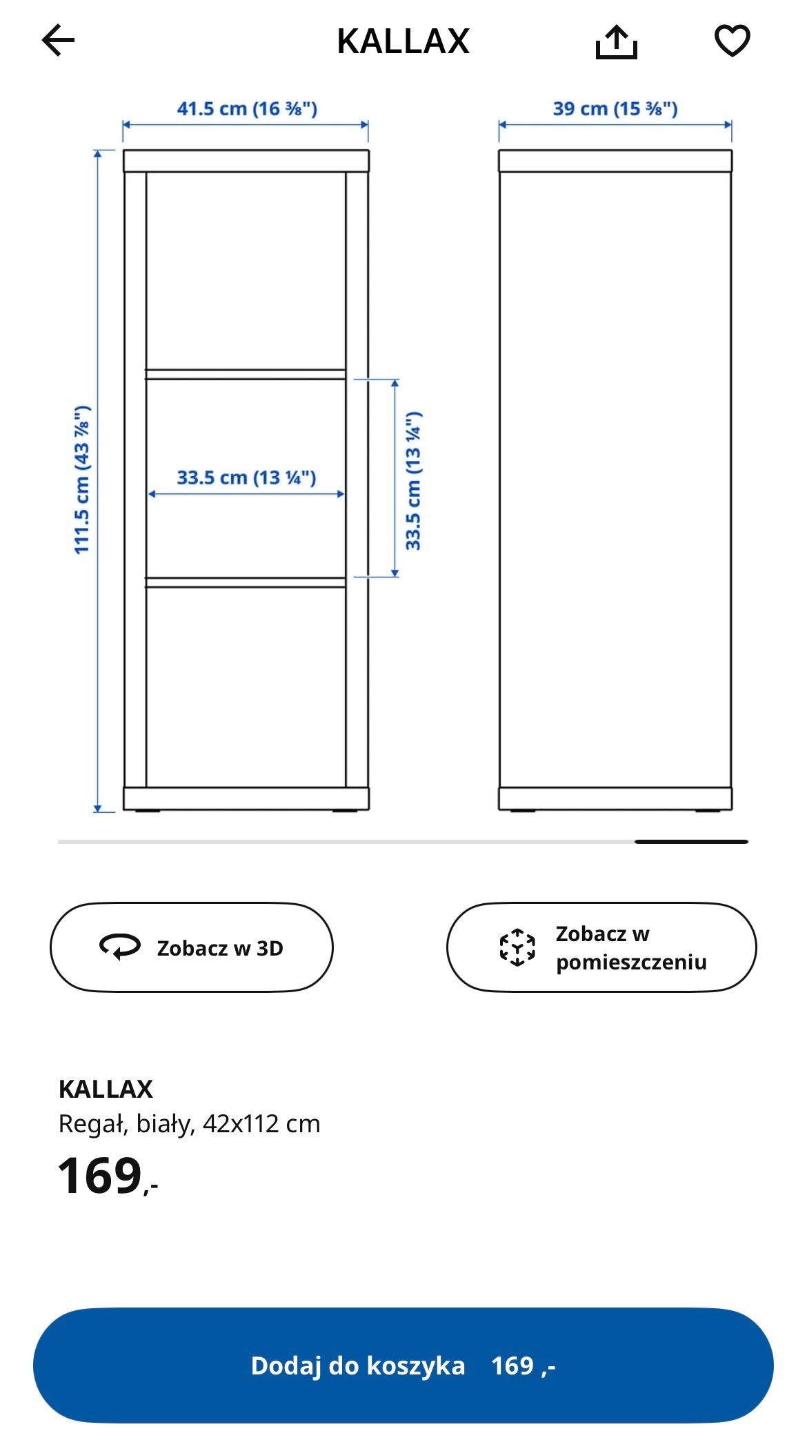 Zestaw Ikea KALLAX