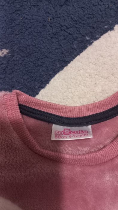 Ciepła bluzeczka dziewczynka rozmiar 80